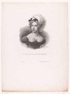 Portret van Maria Carolina van Bourbon-Sicilië