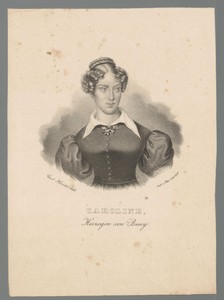 Portret van Maria Carolina van Bourbon-Sicilië