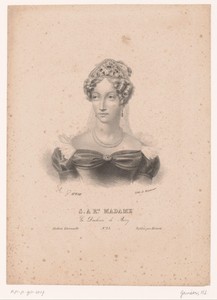 Portret van Maria Carolina van Bourbon-Sicilië