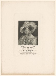 Portret van Maria Carolina van Oostenrijk