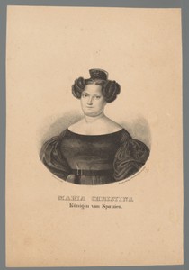 Portret van Maria Christina van Bourbon-Sicilië