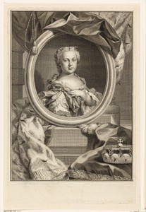 Portret van Maria Christine, aartshertogin van Oostenrijk