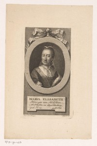 Portret van Maria Elisabeth