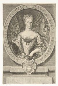 Portret van Maria Elisabeth, aartshertogin van Oostenrijk
