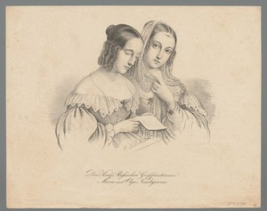 Portret van Maria en Olga Nikolajevna