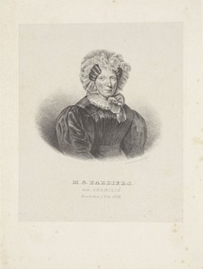 Portret van Maria Geertruida Barbiers-Snabilié