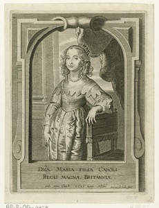 Portret van Maria Henrietta Stuart