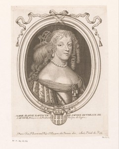 Portret van Maria Johanna Baptiste (hertogin van Savoye)
