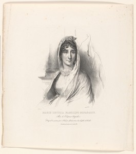 Portret van Maria Letizia Ramolino Bonaparte, moeder van Napoleon Bonaparte