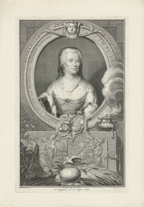 Portret van Maria Louise, prinses van Oranje-Nassau