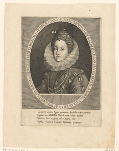 Portret van Maria Magdalena van Oostenrijk