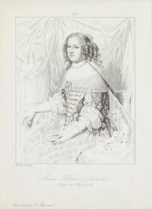 Portret van Maria Theresia, koningin van Frankrijk