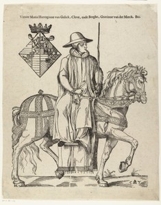 Portret van Maria van Gulik te paard