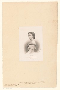 Portret van Maria van Hohenzollern-Sigmaringen