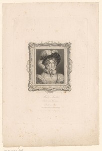 Portret van Marie Amélie van Bourbon-Sicilië