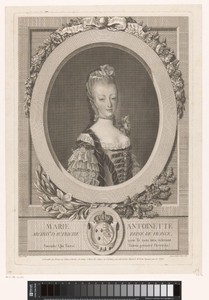 Portret van Marie Antoinette, koningin van Frankrijk