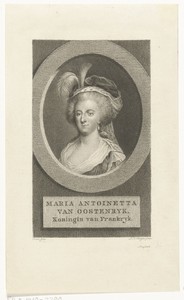 Portret van Marie Antoinette koningin van Frankrijk