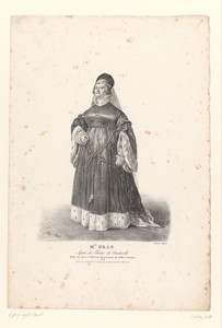 Portret van Marie Bras als Dame Catherine in La Dame des Belles Cousines
