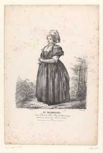 Portret van Marie Desbrosses als Germaine in de opera La journée aux aventures