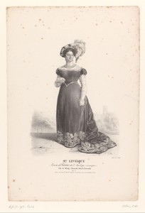 Portret van Marie Jacqueline Levesque als Milady Adermale in het melodrama Le Remords