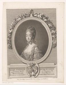 Portret van Marie Josephine van Savoye