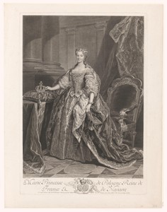 Portret van Marie Leszczynska