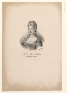 Portret van Marie Louise Elisabeth van Orléans