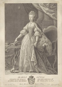Portret van Marie Louise, prinses van Spanje