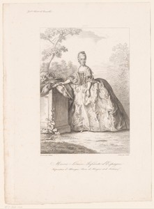 Portret van Marie Louise van Bourbon
