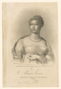 Portret van Marie Louise van Oostenrijk