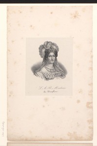 Portret van Marie Thérèse Charlotte van Frankrijk