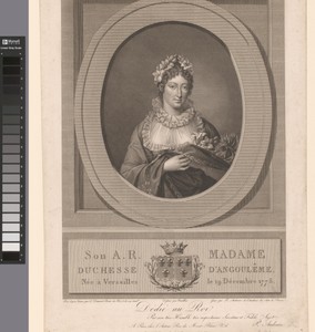 Portret van Marie Thérèse Charlotte van Frankrijk