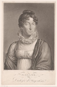 Portret van Marie Thérèse Charlotte van Frankrijk