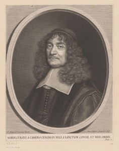 Portret van Marin Cureau de la Chambre op 70-jarige leeftijd