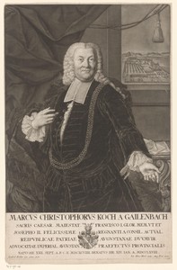 Portret van Markus Christoph Koch von Gailenbach