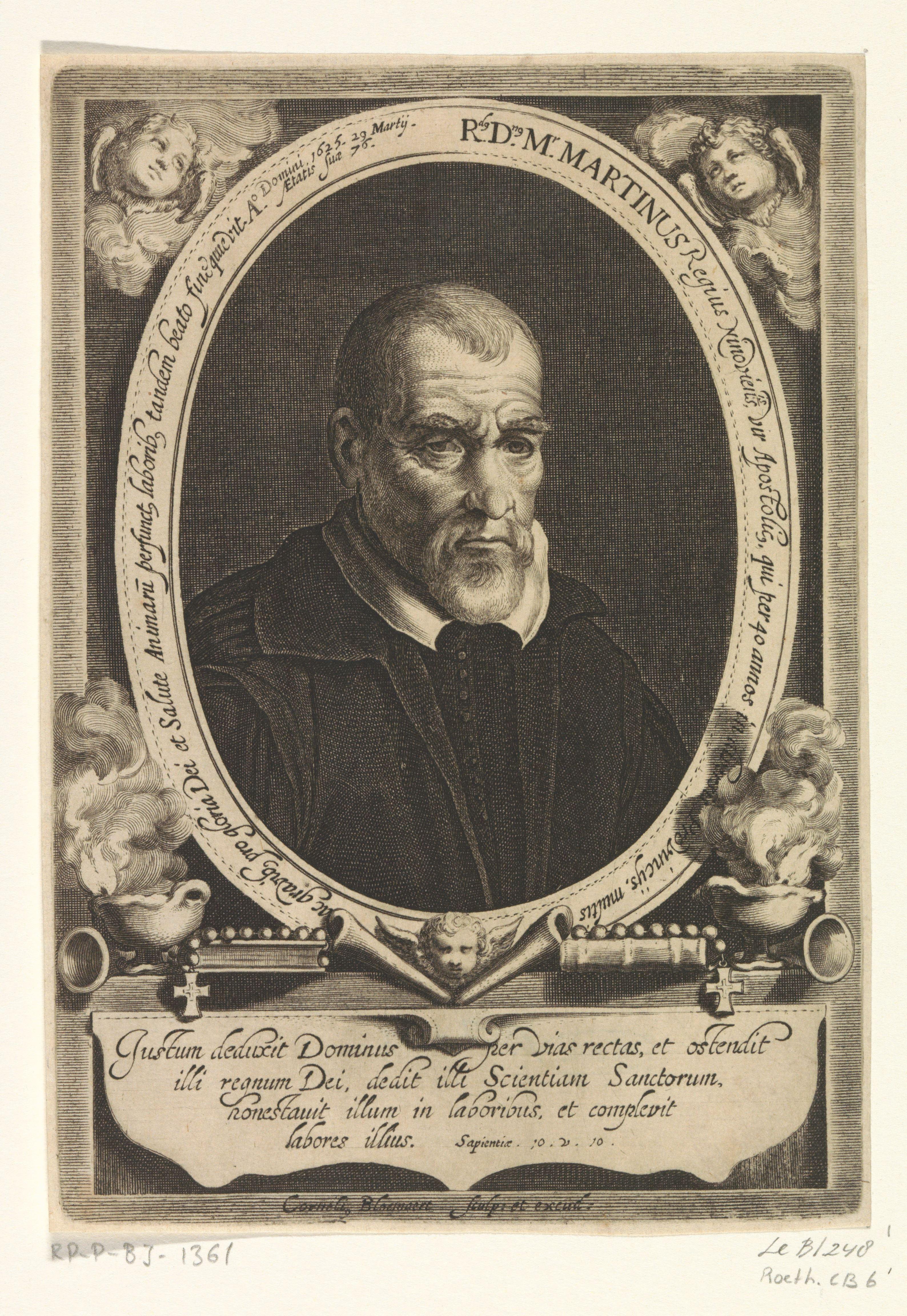 Portret van Marten Conincx by Cornelis Bloemaert (II)