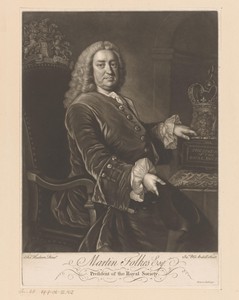 Portret van Martin Folkes