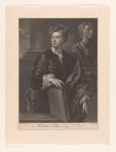 Portret van Martin Folkes Esqr.