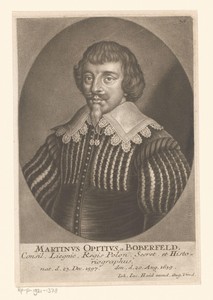 Portret van Martin Opitz