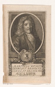 Portret van Martin Weise op 38-jarige leeftijd
