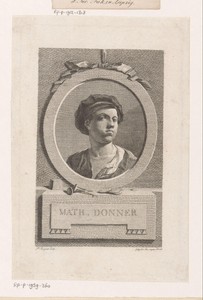 Portret van Matthäus Donner