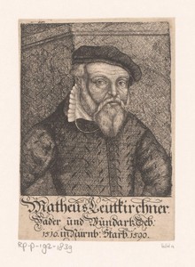 Portret van Matthäus Leutkirchner