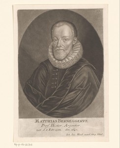 Portret van Matthias Bernegger