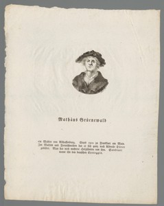 Portret van Matthias Grünewald