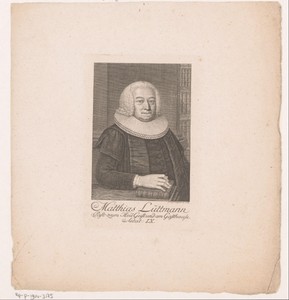 Portret van Matthias Lüttmann op 60-jarige leeftijd