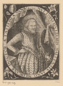 Portret van Matthias Untzer op 34-jarige leeftijd
