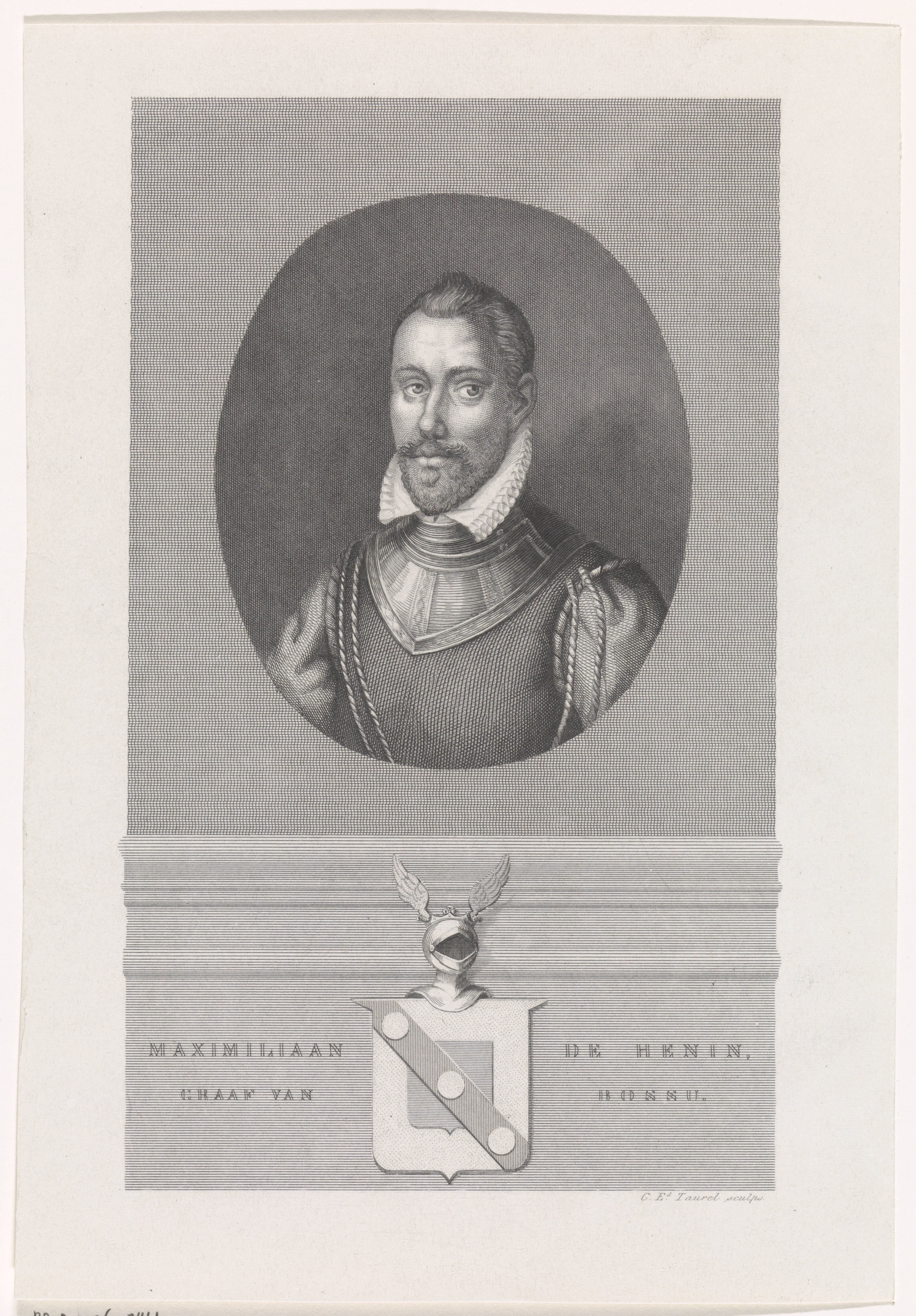 Portret van Maximiliaan de Hennin, graaf van Bossu by Edouard Taurel