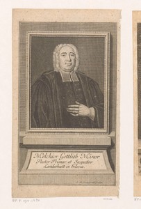 Portret van Melchior Gottlieb Minor