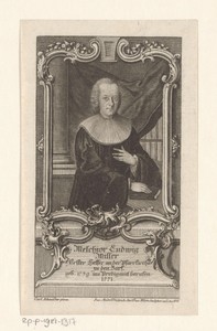 Portret van Melchior Ludwig Miller op 32-jarige leeftijd