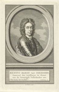 Portret van Menno baron van Coehoorn